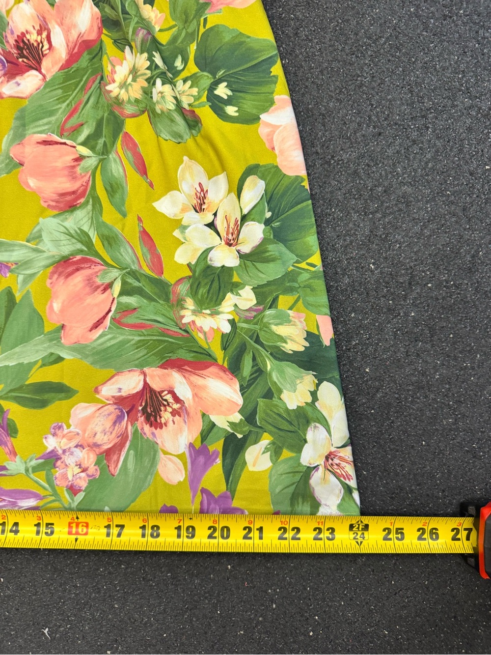 Express Floral Halter Neck Tank Top - Green Pink Floral Floral Lined - Picture 3 of 11